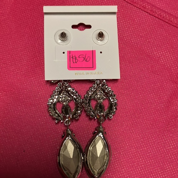 Large Dark Purple Earrings - Picture 4 of 4
